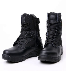 ผู้ชายฤดูหนาวกลางแจ้งตั้งแคมป์ปีนเขาท่องเที่ยวทหารเดินป่ากองกำลังพิเศษเดลต้ารองเท้าต่อสู้โจมตียุทธวิธีใบทะเลทรายรองเท้า