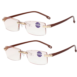 Mens presbyopia glasses with antiblue light feature