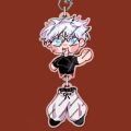 Móc khóa Gojo Geto Suguru cắt đôi đầu Anime Jujutsu kaisen - móc khóa mica trí decor. 