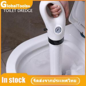 【GlobalTools】 ที่สูบชักโครกแบบมือพร้อมเครื่องฉีดอากาศสำหรับท่ออุดตันในห้องน้ำและครัว ผลิตจากยางคุณภาพสูง