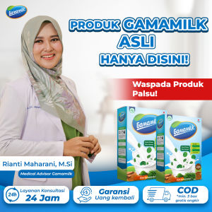 [Baru] Gamamilk ORIGINAL -  Susu Kambing Etawa Menjaga Kesehatan 100% Original Asli Alami  1 Box