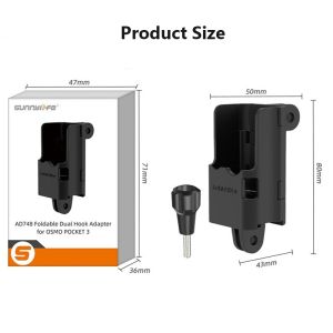 Ayuqi® Sunnylife for DJI Osmo Pocket 3 Magnetic Stand Base Angle Adjustable Multi functional Desktop Base Accessories