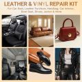 12 Colors Leather Repair Kit for Furniture, Vinyl Repair for Car Interior Seats Couch Sofa, Leather Filler Repair Scratches Fade Leather Paint for Bag Shoes, Restore PLeather, Bonded, Italian, Genuine. 