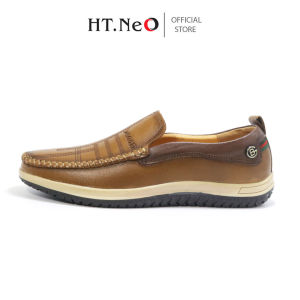Giày Loafer- Giày công sở nam HT.NEO da bò thật  thiết kế trẻ trung sang trọng lịch sự GM06