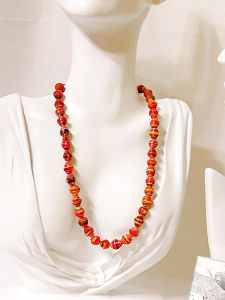 ECO STORY™ Paper Beaded Handmade Short Necklace