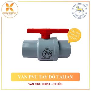 Van Khoá Nước PVC Taijan Van Cầu Tay Gạt Con Ngựa Cao Cấp Phi 21 27 34 42 49 NPP Khởi Hoàn