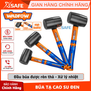 Búa tạ cao su đen 220g-900g WADFOW búa cầm tay mini Chất liệu: Cao su chịu dầu và chịu mài mòn dùng cho những bề mặt vật liệu dễ vỡ dễ xước làm mộcchính hãng