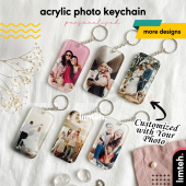 Personalised Acrylic Keychain Custom Photo  Keychain Charm  Couple Gift  Anniversary Birthday