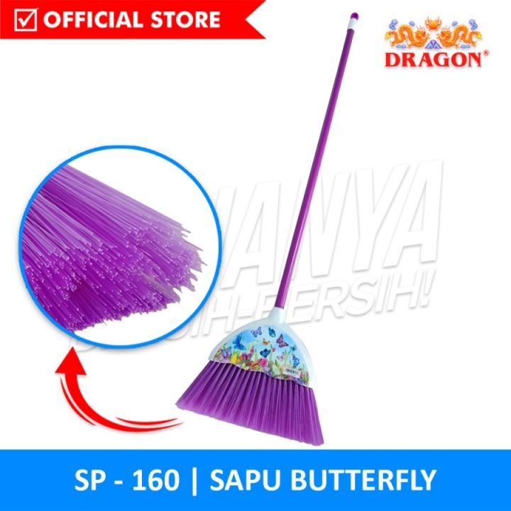 Sapu Lantai Dragon Butterfly Kupu Kupu Nylon Senar Karakter Lazada