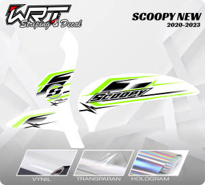 Striping Scoopy Prestige-Stiker Decal New Scoopy 2021-2023 Racing Rainbow v1