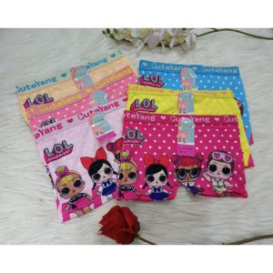 (ISI 4 PCS) Celana Dalam Boxer Anak Wanita HAPPY GIRL / Cd Boxer Anak Cewek