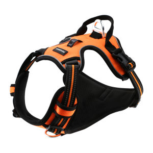 HamshMoc Pet Harness No Pull Adjustable Dog Harness Reflective With Soft Handle Quick Release Buckle For Dog Waking