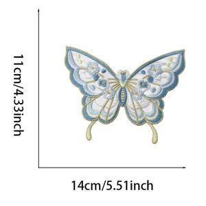 OWNNEW DIY Bag Embroidery Butterfly Patch DIY Dress Coats Shoes Fabric Butterfly Fabric Applique Sewing Accessories Decoration Appliques Iron On Patches Clothing