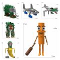 BEIBEI 🚀จัดส่งจากไทย🚀tung tung tung sahur ตัวต่อ ซีรี่ส์ tralalero tralala toy AI Spoof building block. 