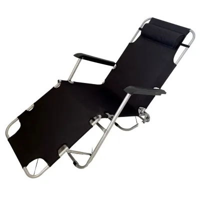 【Daily Suki Store】2-in-1 Folding Chair & Bed Recliner (178cm) - Adjustable Zero Gravity Lounge Chair with Headrest Pillow | Portable for Outdoor Beach Camping