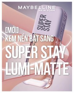 Kem nền bắt sáng Superstay Lumi Matte 30H che phủ siêu nhẹ mặt Maybelline New York 35ml [MỚI]