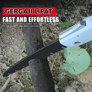 Gergaji Lipat Portabel Portable Folding Wood Hand Saw Potong Kayu Bambu Papan Triplek