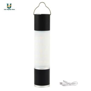 LED Telescopic Flashlight USB Rechargeable and Battery Powered Camping Tent Light Retractable Torch Light for Camping Hiking Emergency Outage [Ueb Flagship Store]