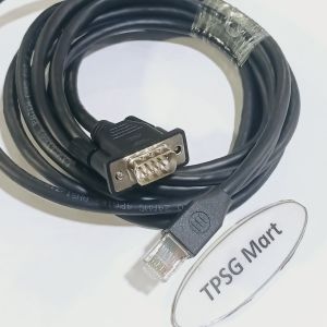 Cáp Com ra Lan dài 3m / Cable Com 9 DB9M to Lan (Chuẩn Com 9 Kim Đực ra Lan RJ45)