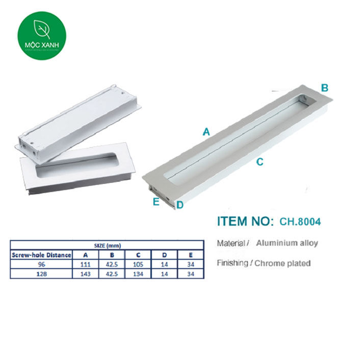 Tay âm tủ cánh lùa tủ áo, tay nắm âm tủ | Lazada.vn