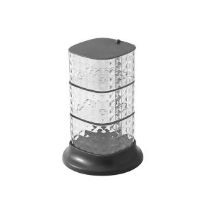 Rak Penyimpanan 3 Susun Motif Crystal / Tempat Simpan Aksesoris Spons Puff Perhiasan / Organizer Display Stand Laci Kosmetik Akrilik Putar 360 Derajat / Kotak Mini Meja Rias Aesthetic Berkualitas - FR GALLERY