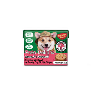 Wet Food KITCHEN FLAVOR PATE DELIGHT CUBE 90 gr For CAT & DOG - Makanan Basah Untuk Kucing & Anjing 90gr