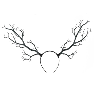 Gothic Hairband with Realistic Branch Design Comfortable Hairhoop For Women Teens Roleplay Parties And Daily Use