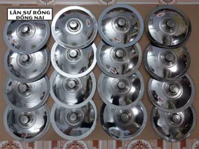 Chập cheng inox loại 30cm núm to phụ kiện lân sư rồng