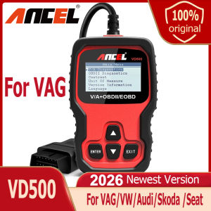 Ancel VD500 OBD2 Automotive Full System Scanner for VAG/VW/Audi/Skoda/Seat with ABS EPB Oil Service Reset EOBD Check Engine Code Reader ODB 2 Car Diagnostic Tool Free Update