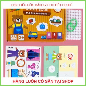 [Kèm Video] Học Liệu Bóc Dán Montessori 17 Chủ Đề Cho BéĐồ Chơi Giáo Dục Phát Triển Trí Tuệ Cho Trẻ