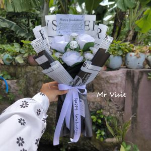 MR VISIT / Buket Bunga Mr Visit / Buket Bunga Wisuda / Buket Wisuda /  Buket Kelulusan / Hadiah Ulang Tahun /  Kado Pernikahan / Buket Bunga Murah / Buket Bunga Kekinian / Buket Graduation Wisuda