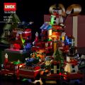 LWCK 7008 Christmas Train 4-in-1 set Festive Merry Street View Building Block 圣诞节庆积木套装 Permainan eBuild. 
