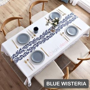 PVC Table Cloth Vintage ⭐ Water Proof Oil Proof Table Cover Kain Meja Makan Meja Plastik Coffee Table Cloth 6 seater