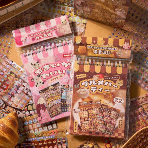 Japanese Style Stickers Book Kawaii Stickers for Kids Die-Cut Stickers DIY Scrapbook Craft