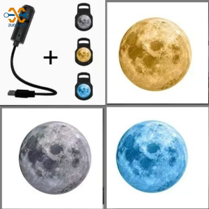 Zuoguan đèn sao Đèn mặt trăng phòng ngủ LED sáng tạo đêm nhỏ chiếu Logo đèn Internet người nổi tiếng photoflood phản xạ cho back-mặt đất chiếu sáng với đứng