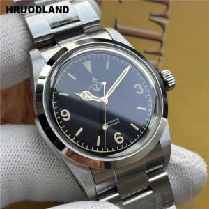 Hruodland 2025 New Mens Mechanical Watch NH38 F029 36mm Retro Luminous BGW-9 Sapphire Glass Stainless Steel reloj hombre