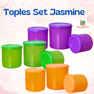 Set Toples Jasmine 3 Ukuran Beranak Lebaran Sealware Kue Kering