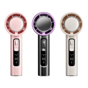 Portable Handheld Fan 5000mAh USB Rechargeable Fan Speed (1-100) Adjustable Cooling Fan with Digital Display Electric