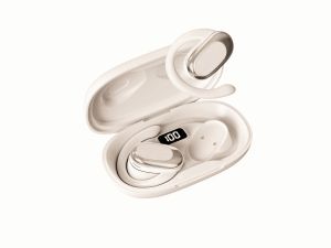 หูฟังไร้สายแบบคล้องหู Bluetooth ไร้สาย พร้อมระบบตัดเสียงรบกวนสำหรับเล่นกีฬา พร้อมดีไซน์แบบไม่ใช่อินเอียร์ เพื่อการวิ่ง