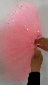 Aoduoyaya Girls Sequin Tutu Skirt Dance Skirt Party Cosplay Costume LED Light Up Ballet Princess Clothes