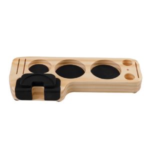 Multifunction Coffee Tamper Holder Wooden Tamping Station Espresso Coffee Tampers Mat