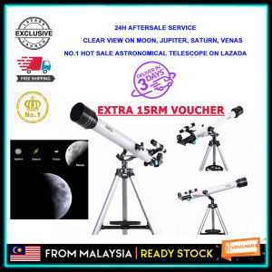 (Free Shipping+Malaysia Stock+Video) Professional Utral HD Refractor Astronomical Telescope Zooming Outdoor Space Monocular Telescope Astronomical Space Observation For Moon Jupiter Venas Saturn Beginners Kids Gift See Star