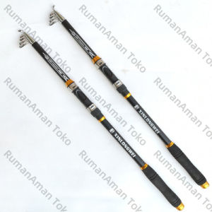 Joran Pancing Portable Carbon Fiber Telescopic 2 Meter - 3Meter/ Joran Pancing Murah Kuat Teleskopik/ Tongkat Pancing Murah Portable/ Joran Pancing Carbon/ Joran Pancing Set 180-330cm Telescopic Pancingan Set Lengkap