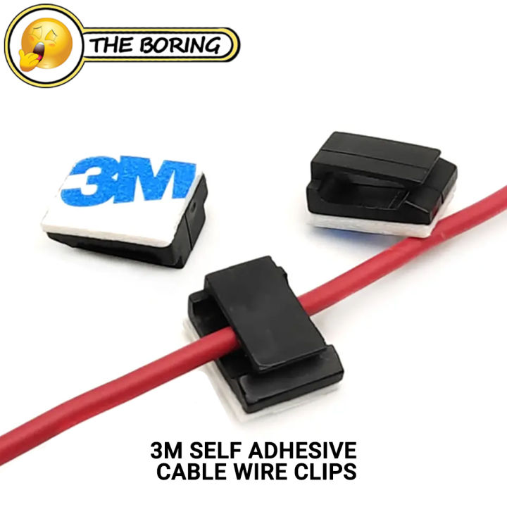 3M SelfAdhesive Car Cable Clamp Adhesive Cable Clips Clamps Plastic