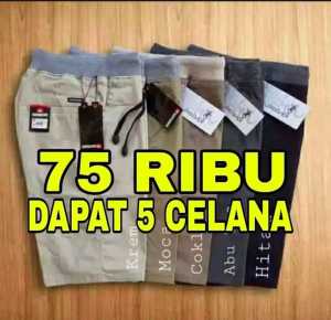 TURUN HARGA ! 60 RB DAPAT 5 CELANA PENDEK SANTAI CHINOS DEWASA / CELANA PENDEK CHINO DEWASA BAYAR DI TEMPAT