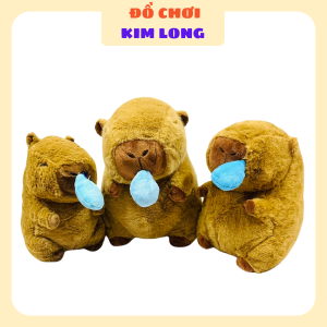 Gấu bông Capybara Bộ trưởng bộ ngoại giao - capybara chảy nước mũi cute size 20 - 23 - 25 cm nhồi bông dễ thương ẢNH THẬT