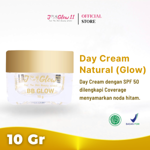 Jglow BB Glow / Day Cream HD Natural BB Cream Glowing Kosmetik  Tahan Lama SPF 50