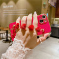 Suitable for Apple 16 Phone Case New 13 Internet celebrity iphone15 Fashion Brand 14promax Plush Heart Bracelet for Women. 