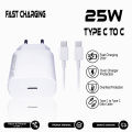 Charger Samsung 25 Watt M14 5G A14 5G Original Super Fast Charging C to C Cable. 