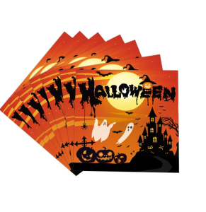 [SG] 👻🎃Halloween Tableware Set Party Decors Photo Props Birthday Disposable Tableware Napkins